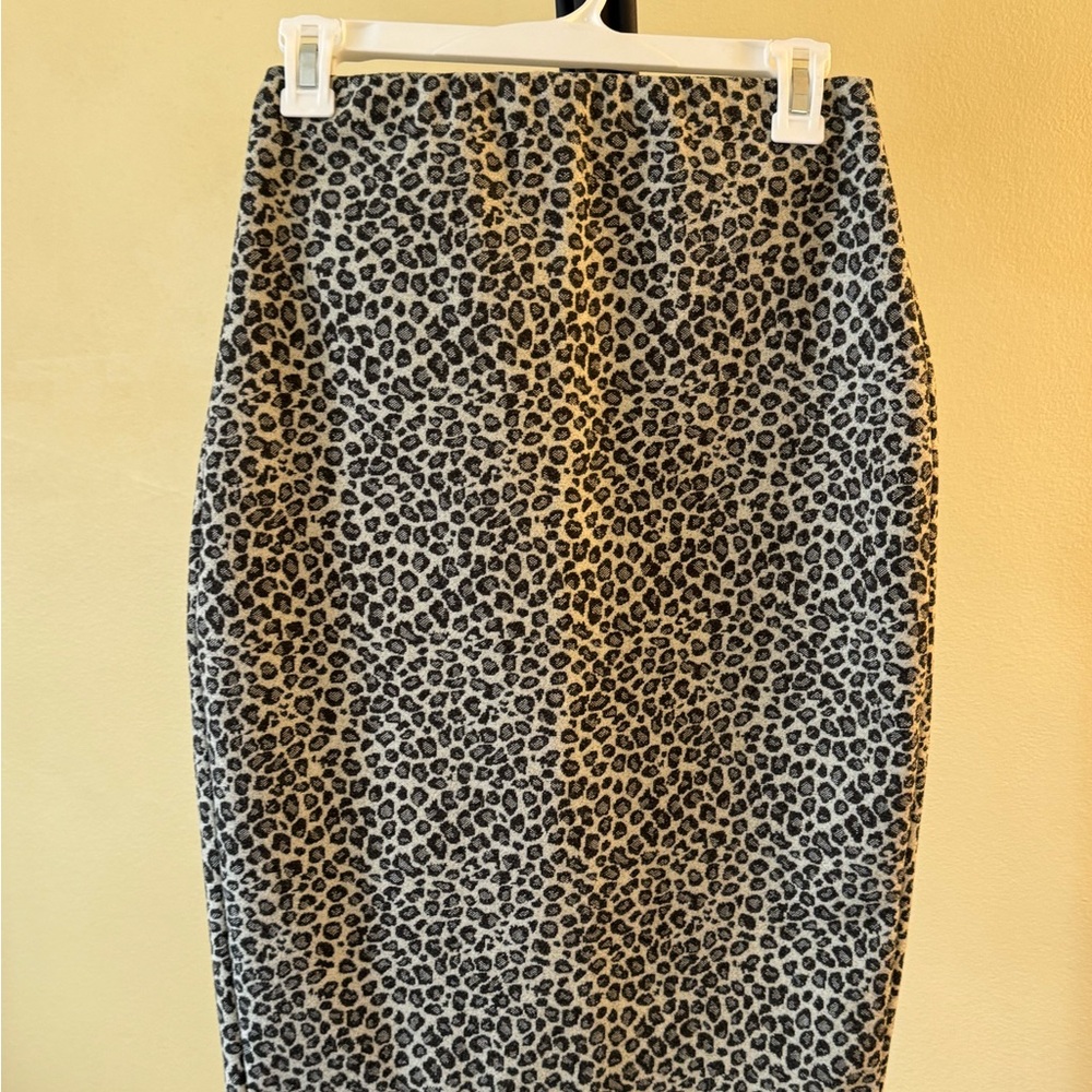 Leopard Print Pencil Skirt